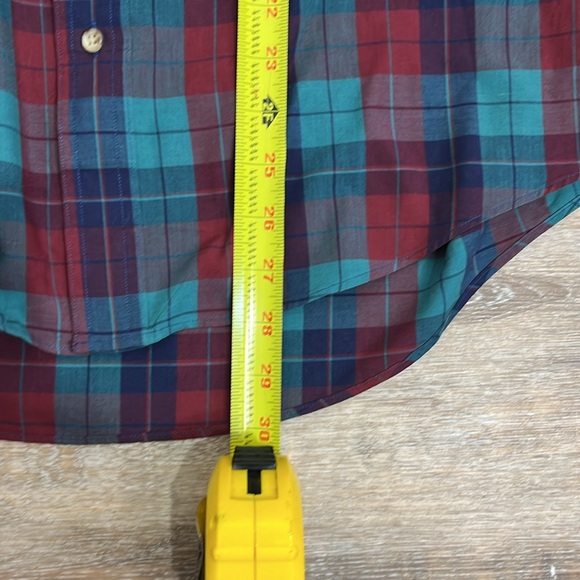 Hugger by Grant Men’s Large long sleeve button up Foxhunt Plaid - Picture 7 of 9